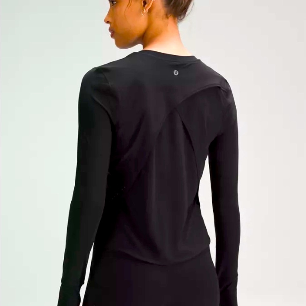 Lululemon UV Protection Fold over Long Sleeve Running Shirt unworn - Picture 2 of 9